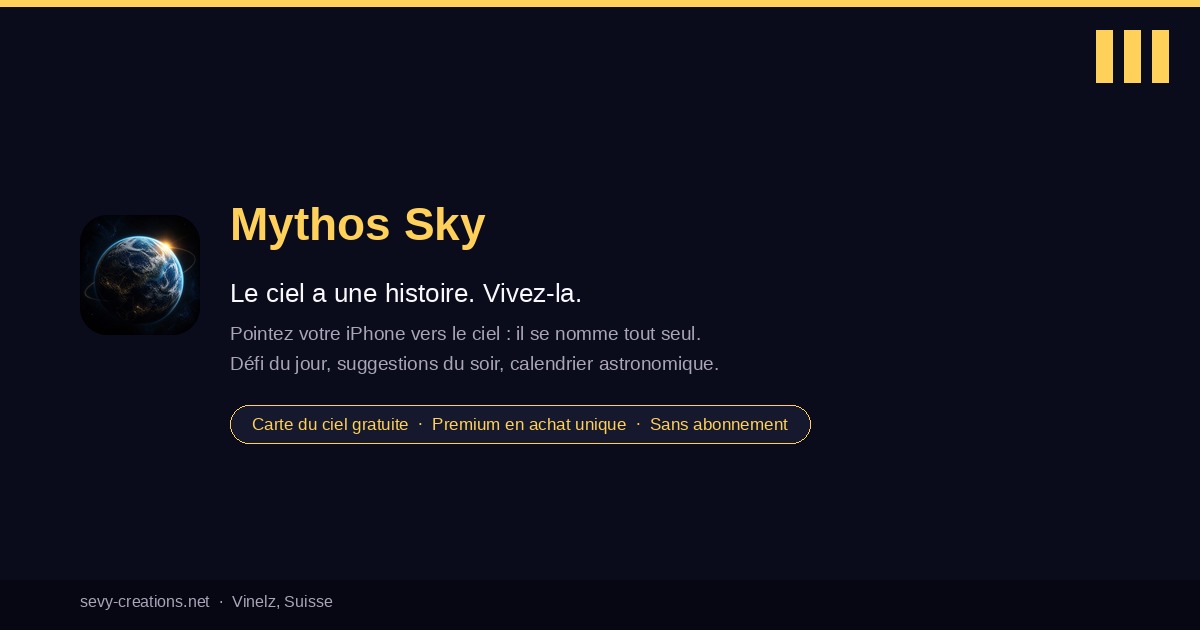 Mythos Sky sur l’App Store